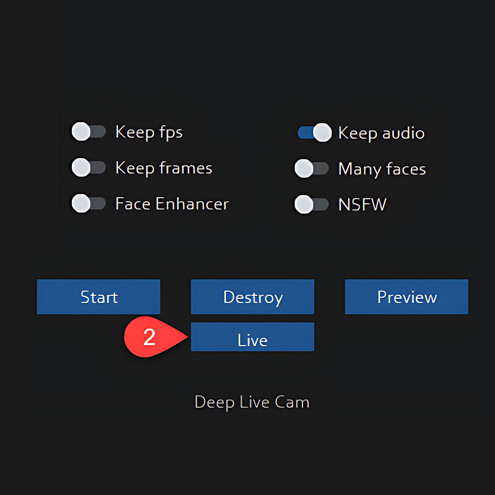 Step 2: Configure AI face swap settings